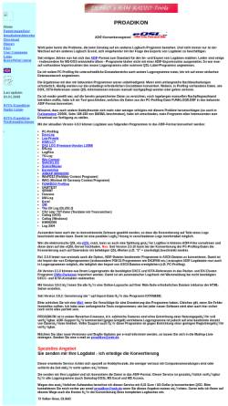 Vorschau der mobilen Webseite www.qsl.net, ProAdiKon