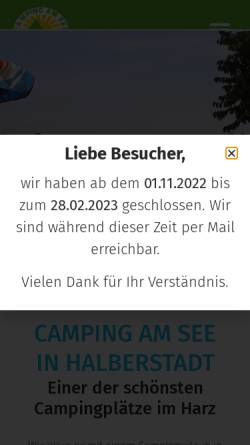Vorschau der mobilen Webseite camping-am-see.de, Camping am See