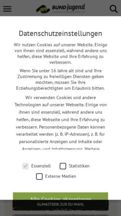 Vorschau der mobilen Webseite berlin.bundjugend.de, Bundjugend