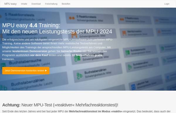 Vorschau von www.mpu-easy.de, MPU easy