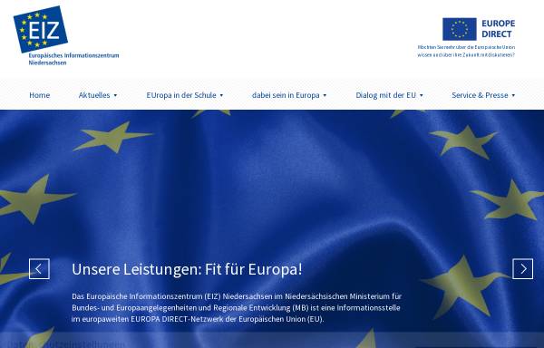 Vorschau von www.eiz-niedersachsen.de, Europäisches Informations-Zentrum (EIZ) Niedersachsen