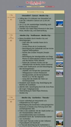 Vorschau der mobilen Webseite www.wydera.de, Von Cancun nach Mexico-City [Markus Wydera]