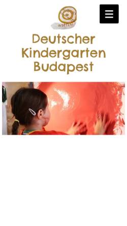 Vorschau der mobilen Webseite www.deutscherkindergarten.hu, Deutscher Kindergarten Budapest
