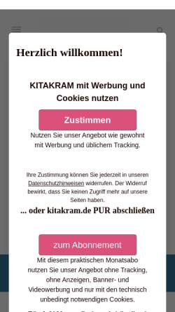 Vorschau der mobilen Webseite kitakram.de, Kitakram.de