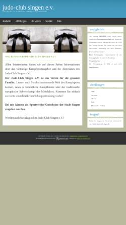 Vorschau der mobilen Webseite www.judoclub-singen.de, Judoclub-Singen e.V.