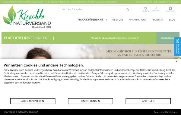 Vorschau von www.naturversand-kirschke.de, Naturversand Kirschke GmbH