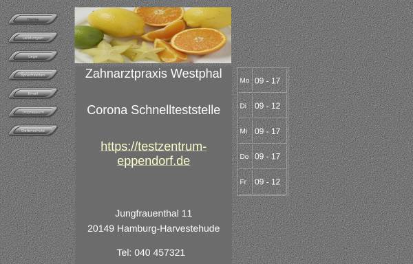 Vorschau von www.jungfrauenthal.de, Zahnarzt Michael Westphal