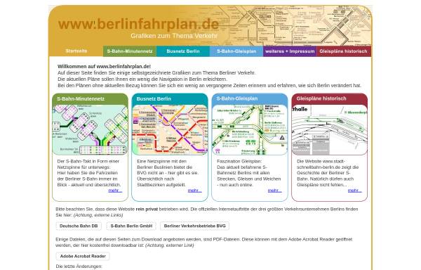 Vorschau von www.berlinfahrplan.de, Berlinerfahrplan.de