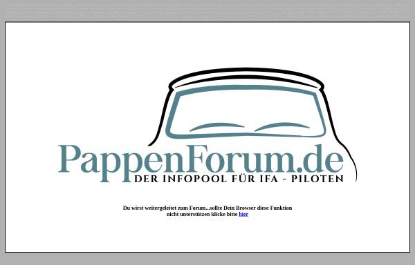 Vorschau von www.pappenforum.de, Pappenforum.de