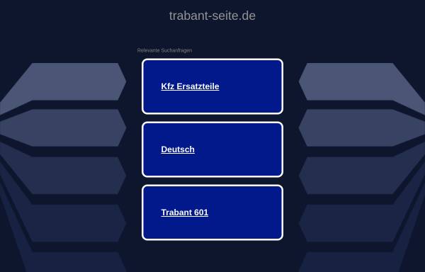 Vorschau von www.trabant-seite.de, Trabant-Seite.de