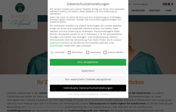 Vorschau von www.dr-kares.de, Privatpraxis für ganzheitliche Zahnmedizin, Dr. Kares