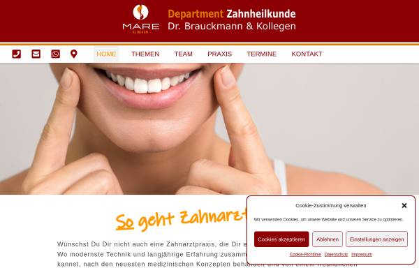 Vorschau von unser-zahnarzt.de, Dres. med. dent. Reichert und Brauckmann