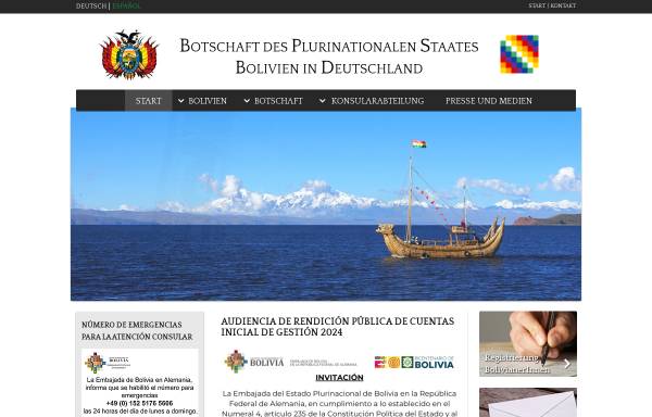 Vorschau von www.bolivia.de, Bolivien