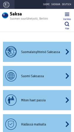 Vorschau der mobilen Webseite www.finnland.de, Finnland