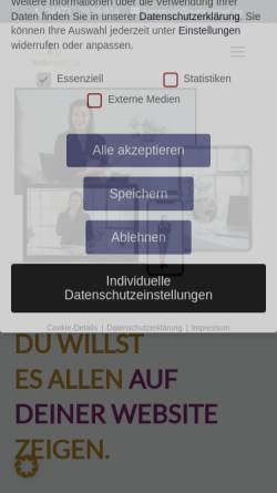 Vorschau der mobilen Webseite www.webwirbel.de, Elke Petersen-Rusch