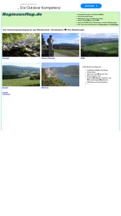 Vorschau der mobilen Webseite www.regioausflug.de, Wanderportal für mehrere deutsche Wanderregionen