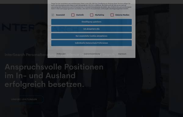 Vorschau von intersearch-pb.de, MR Personalberatung GmbH