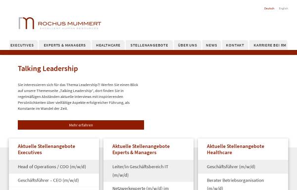 Vorschau von www.mummertcareer.de, MummertCareer GmbH