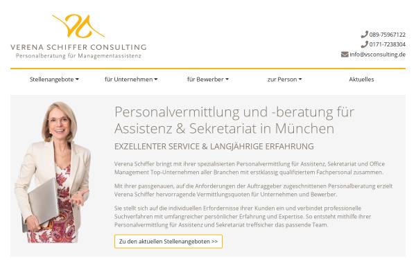 Vorschau von www.vsconsulting.de, Verena Schiffer Consulting