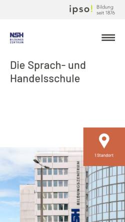 Vorschau der mobilen Webseite www.nsh.ch, NSH Bildungszentrum Basel