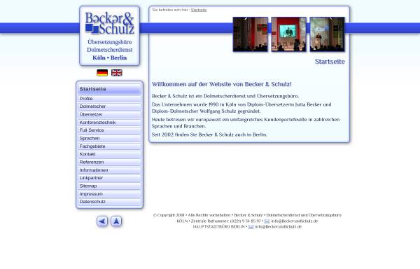 Vorschau von www.beckerundschulz.de, Becker & Schulz