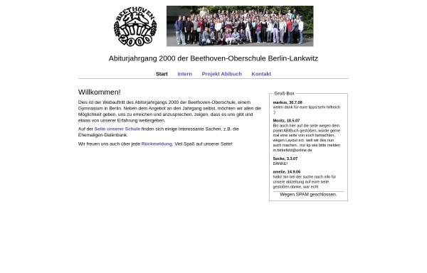 Vorschau von www.beethoven2000.de, Berlin - Beethoven-Oberschule