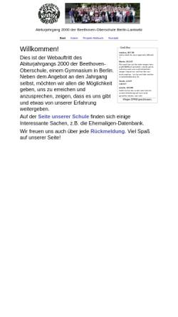 Vorschau der mobilen Webseite www.beethoven2000.de, Berlin - Beethoven-Oberschule