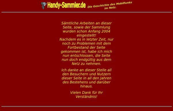 Vorschau von www.handy-sammler.de, Handy-Sammler.de - Startseite