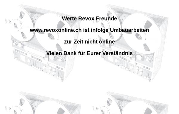 Vorschau von www.revoxonline.ch, Revox Online