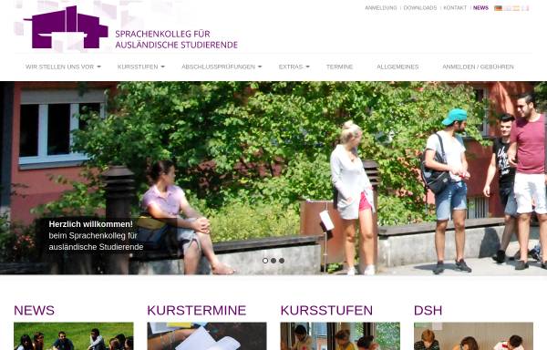 Vorschau von www.sprachenkolleg.de, Sprachenkolleg für studierende Ausländer