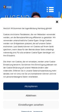 Vorschau der mobilen Webseite www.jugendbildung-hamburg.de, Jugendbildung