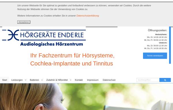 Vorschau von www.hoergeraete-enderle.de, Hörgeräte Enderle