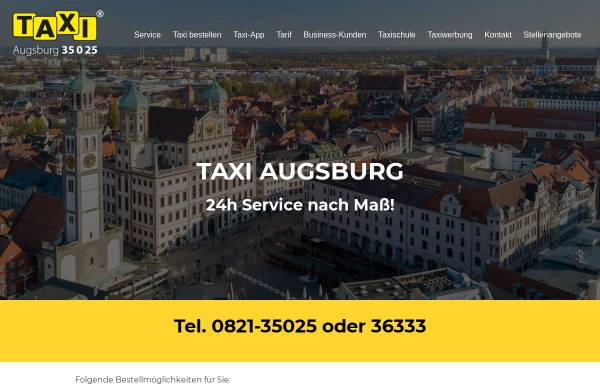 Vorschau von taxi-augsburg.de, Taxi Augsburg eG