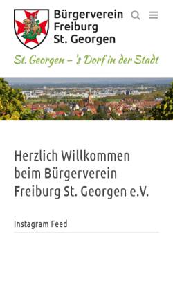 Vorschau der mobilen Webseite www.bv-fr-st-georgen.de, Freiburg St. Georgen