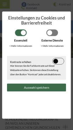 Vorschau der mobilen Webseite www.bad-ueberkingen.de, Bad Überkingen