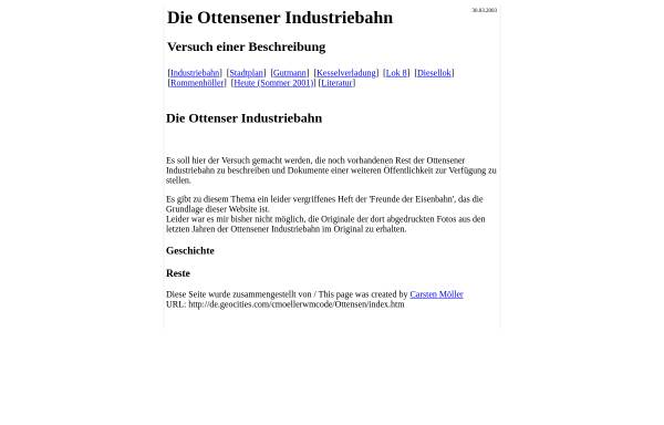 Vorschau von www.industriebahn-ottensen.de, Industriebahn Ottensen