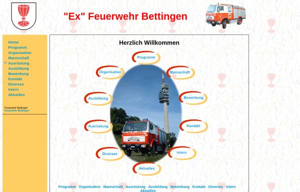 Vorschau von home.datacomm.ch, Feuerwehr Bettingen