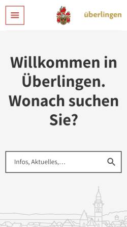 Vorschau der mobilen Webseite www.ueberlingen.de, Überlingen am Bodensee