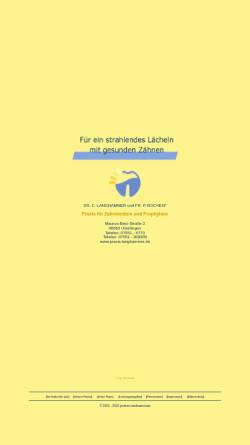 Vorschau der mobilen Webseite www.praxis-langhammer.de, Zahnärzte Dres. Langhammer