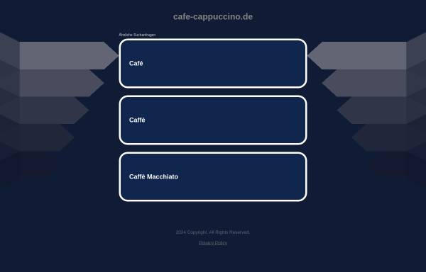 Vorschau von www.cafe-cappuccino.de, Cafe Cappuccino