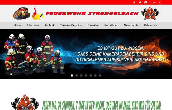 Vorschau von www.feuerwehr-strengelbach.ch, Feuerwehr Strengelbach
