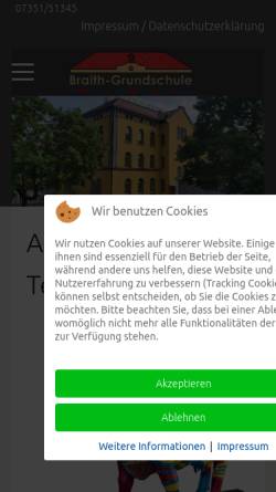 Vorschau der mobilen Webseite www.braith-schule.de, Braith-Schule