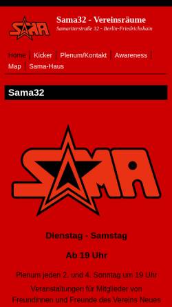 Vorschau der mobilen Webseite www.sama32.squat.net, Sama-Café