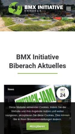 Vorschau der mobilen Webseite bmx-bc.de, BMX Initiative Biberach e.V.