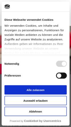 Vorschau der mobilen Webseite steinhauser-bc.de, Steinhauser GmbH