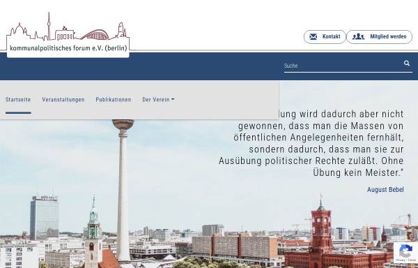 Vorschau von www.kommunalpolitik-berlin.de, Kommunalpolitisches Forum Berlin e.V.