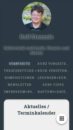 Vorschau der mobilen Webseite www.rolf-stemmle.de, Stemmle, Rolf