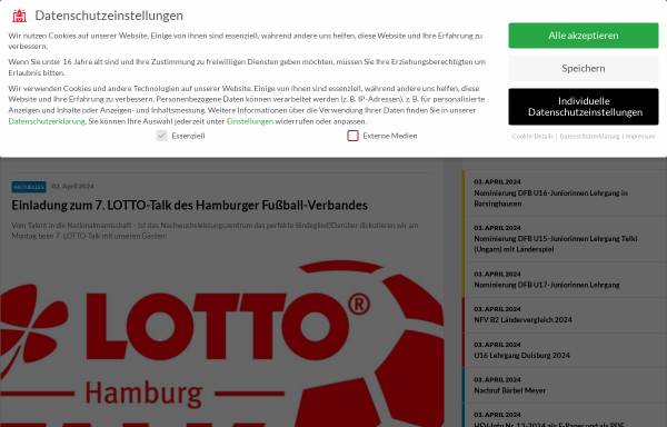 Vorschau von www.hfv.de, Hamburger Fußball-Verband e.V.