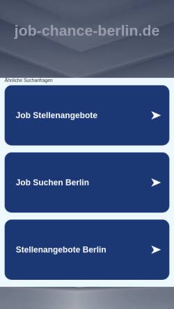 Vorschau der mobilen Webseite www.job-chance-berlin.de, job-chance-berlin.de