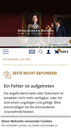 Vorschau der mobilen Webseite www.spielbanken-bayern.de, Spielcasino Bad Wiessee